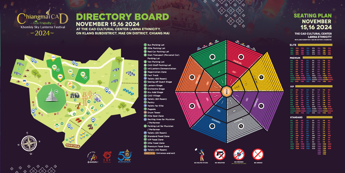 Chiang Mai CAD YI PENG SITE MAP 2024